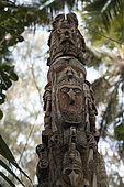 Carved trunk, Efate Island. Vanuatu