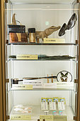 Showcase of animal products banned in the airport, Japan