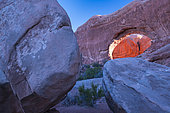 North and South Window, Arches National Park, Colorado Plateau, Utah, Grand County, Usa