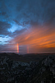 Rainbow on Great Verdon Canyon, La-Palud-sur-Verdon, Verdon Regional Nature Park, Alpes de Haute Provence, France