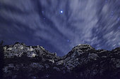 Starry Night on Rochers de Baude, Robion, PNR Luberon, Vaucluse, France