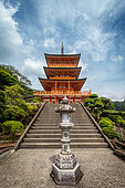 Three Pagoda at Seiganto-ji's temple, Natchi taisha, Japan