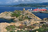 Peninsula of Pietra and port of Ile-Rousse, Corsica
