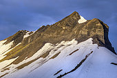 Pleated strata of Croisse Baulet, Bajocian limestones, Aravis massif, Haute Savoie, Alps, France
