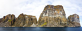 Cape Searle cliffs housing a seabird breeding colony, Baffin, Nunavut, Canada
