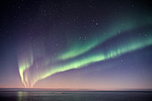 Aurora Borealis, Barents Sea, Varanger Peninsula, Finnmark, Norway