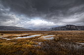 Landscape of the Varanger Peninsula, Finnmark, Norway