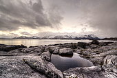 Shore of Lofoten Islands, Nordland, Norway
