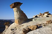Rock formations, hoodoos at Stud Horse Point, Glen Canyon National Recreation Area, Utah, America, United States, North America