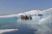 Kayakers in Scoresbysund, North East Greenland