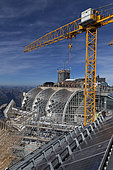 Construction site of the Zugspitze mountain station, Garmisch-Partenkirchen, Bavaria, Germany