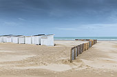 Beach cabins, Calais, Hauts de France, France