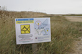 Information sign in the Sillon de Talbert Nature Reserve, Brittany, France