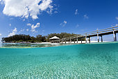 Boarding pier. Heron Island. Great Barrier Reef. Queensland. Australia.