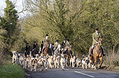 Bicester hunt trail hunting, Oxfordshire, England
