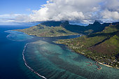 Aerial View of Cook's Bay, Moorea, French Polynesia