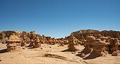 Eroded Hoodoos, Entrada Sandstone Rock Formation, Goblin Valley State Park, San Rafael Reef, Utah, Southwest, USA, North America