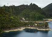 Lake called "5 lakes" within the Lagunas de Montebello National Park, Chiapas Mexico