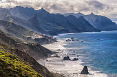 Landscape of the Anaga peninsula, on the island of Tenerife in the Canaries. Taganana area - Parque Rural de Anaga - Tenerife - Canary Islands