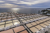 The saltworks of Fuencaliente, on the Island of La Palma in the Canaries. Iconic site of the island of La Palma, whose fleur de sel is very famous throughout the archipelago and even in Spain.