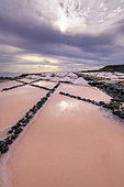 The saltworks of Fuencaliente, on the Island of La Palma in the Canaries. Iconic site of the island of La Palma, whose fleur de sel is very famous throughout the archipelago and even in Spain.