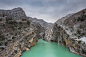 Grand Canyon du Verdon, le lac de Sainte Croix, parc naturel régional du Verdon, Var, France