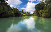 Landscape of the Lacantun River, Montes Azules Biosphere Reserve, Chiapas, Mexico.