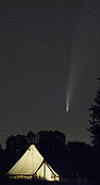 Comet Neowise and Tent, France, July 2020