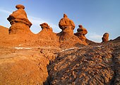 Sandstone formations, Goblin Valley State Park, Utah, USA, North America