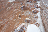 Pattern, Texture, Landscape in Tolar Grande, La Puna, Argentina, South America, America
