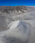 Dunas Blancas, White Dunes, Aerial View, Campos de Piedra Pomez, El Peñón village, La Puna, Argentina, South America, America