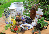 Atmosphere old-fashioned remedies and medicines, wellness treatments