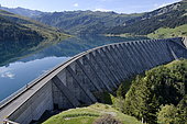 Roselend dam, Haute Savoie, Alps, France
