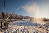 Snow cannon, Bois d'Amont, Jura, France