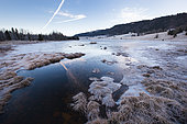 Frozen Lac des Mortes, Chapelle-des-Bois, Doubs, France