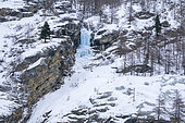 Gran Paradiso National Park in winter, Aosta Valley, Italy.