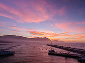 The new harbour at dawn. Hermanus. Whale Coast. Overberg. Western Cape. South Africa
