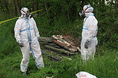 Cleaning of asbestos cement dumps, France