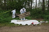 Cleaning of asbestos cement dumps, France
