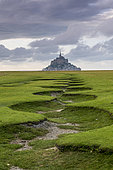 Mont Saint-Michel and its meanders, Manche, Normandy, France
