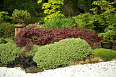 Japanese garden at Moulin de la Lande, Brittany, France