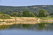 Quarry in operation, nesting site of European Bee-eater (Merops apiaster), Sand Martin (Riparia riparia) and Little ringed Plover (Charadrius dubius), Oselle, Doubs, France