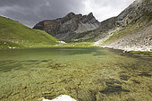 Vallonnet lake, Vallonnet pass, Massour summit, Ubaye, Alpes, France