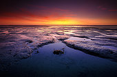 Sunset at the Passage du Gois, Noirmoutier, Vendée, France