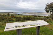 Panorama on the Somme Bay near the Chapelle des Marins, Somme (80), Somme Bay, Saint-Valery-sur-Somme, France.
