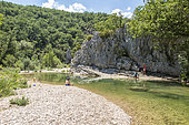 Swimming in the Calavon river, Luberon Regional Nature Park, France