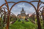 Notre Dame Cathedral and its Tudor garden, Calais, Hauts de France, France