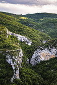 Landscape of the Gorges de la Nesque, Parc Naturel Régional du Ventoux, Provence, France