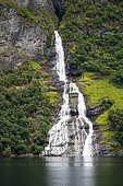 Waterfall in Geirangerfjord, Unesco World Heritage, Norway