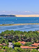 Vue depuis le phare du Cap-Ferret, quartier Belisaire, commune de Lège Cap-Ferret, Bassin d'Arcachon, Gironde, France